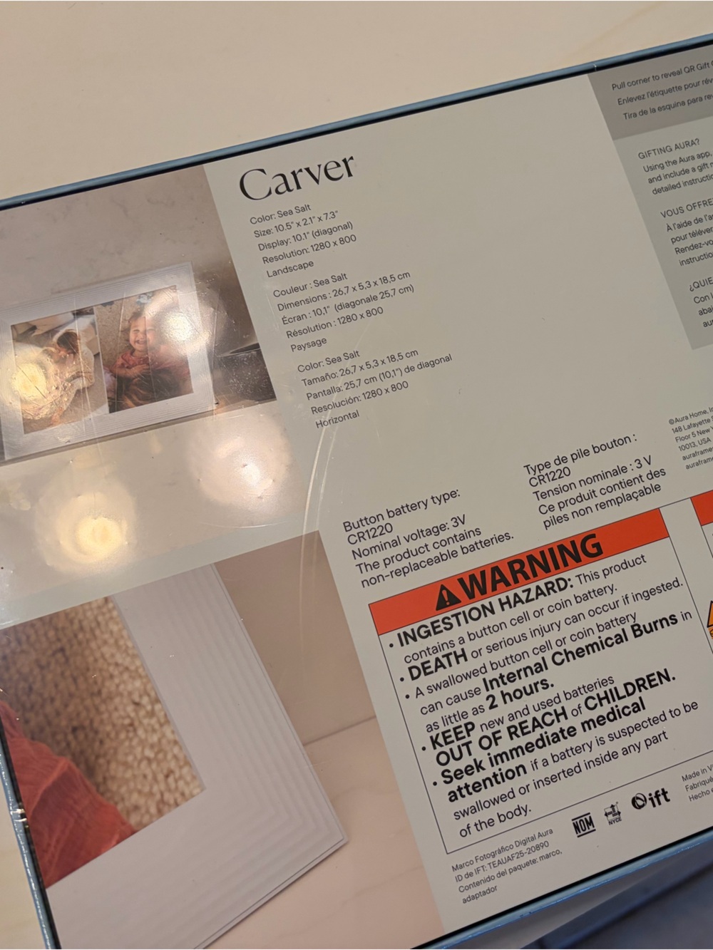 Aura Digital Frame-New In Box - Picture 2 of 2
